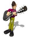 Animated gif of man playing guitar