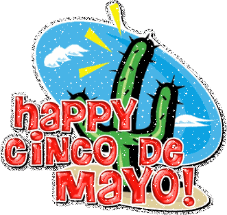 Animated Cinco de Mayo gif image with glitter