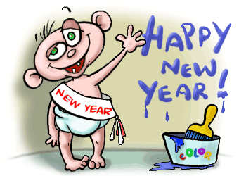 Image result for new years eve cartoon moving