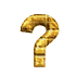 Animated floating gold question mark picture moving