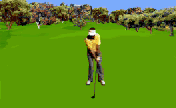 Animated gif image golfer practicing golf swing