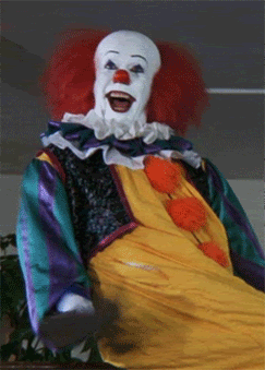 Animated gif wacko clown moving picture