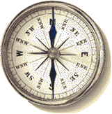 Animated compass dial