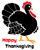 Happy Turkey Day, animated Thanksgiving Dinner clip art pictures that move