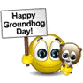 Animated Happy Groundhog Day Emoticon animation