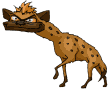 Animated laughing hyena 