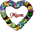 Mothers Day sparkling heart gif animation for Mum