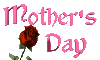 Moving animated Mother's Day with rose blooming