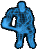 Moving animated gif of hockey player skating down the ice