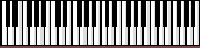 Moving animated piano keys tickling the ivories