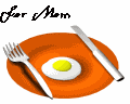 Moving animated picture of breakfast for Mothers Day gif