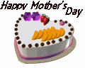 Moving animated picture number Mothers day cake