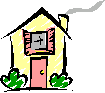 Houses, homes and building clip art pictures