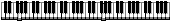 Moving animated small piano keys moving gif image