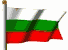Moving picture Bulgaria flag waving on pole animated gif