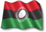 Moving picture of Malawi flag waving in the wind animated gif