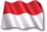 Moving picture of Monaco flag waving in the wind animated gif