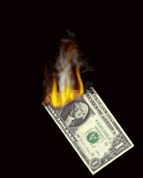 Moving picture money to burn animated gif