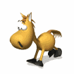Moving Cartoon Horse