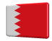 Rotating Bahrain flag button spinning animation