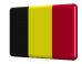 Rotating Belgium flag button spinning animation
