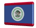 Rotating Belize flag button spinning animation