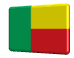 Rotating Benin flag button spinning animation