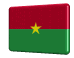 Rotating Burkina Faso flag button spinning animation