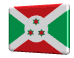 Rotating Burundi flag button spinning animation