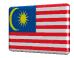 Rotating Republic of Malaysia flag button spinning animation