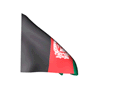 Real looking Afghanistan flag waving in wind moving animated gif picture