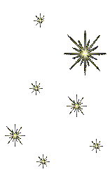 Sparkling twinkling animated stars in the sky