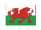 Rotating Wales flag button spinning animation