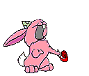 Animated pink bunny rabbit wit noise maker
