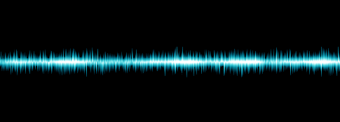 Moving animated sound waves display screen