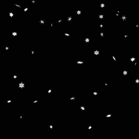 Animated moving snow flakes