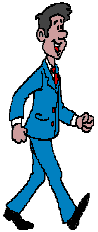 animated man in suit walking