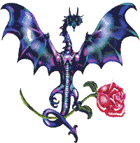Nice little dragon bringing you a rose