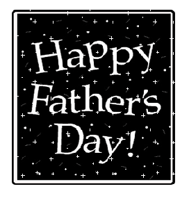Happy Father's Day animation with blinking, twinkling stars