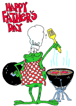 Moving animated gif clip art, To the king of the grill, Happy Father's Day