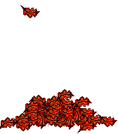 Autumn leaves falling in a pile clip art animation