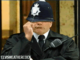 Policeman looses his cool, Al is that you? Another unique Elvis Weathercock Original animation
