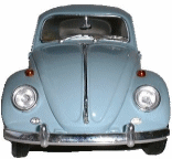 volkswagon bug with moving opening trunk hood gif animation