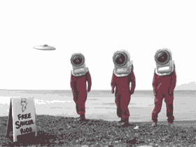 Entrepreneurial Martians set up a tourist business to give Earthlings a quick ride into space