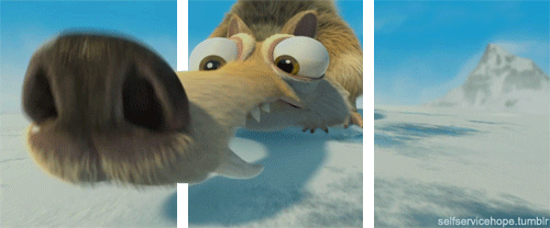 Nosey character from Ice Age checking out what you are doing