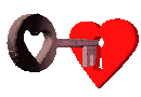 Animated key to your heart