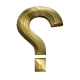 Animated spinning gold question mark picture moving