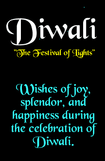 Diwali, Festival of Lights, Wishes of joy, splendor and happiness during the celebration of Diwali animated banner