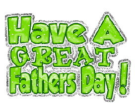 Animated green sparkling Have a great Father's Day banner
