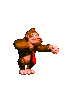 Moving animated monkey pounding its chest